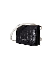 Dolce & Gabbana Blue White Caiman Leather Strap Card Holder Wallet - Image 3 of 6
