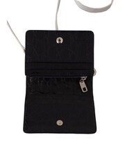 Dolce & Gabbana Blue White Caiman Leather Strap Card Holder Wallet - Image 5 of 6