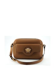 Versace Calf Leather Camera Shoulder Brown Bag - Image 1 of 4