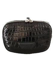 Dolce & Gabbana Black DG Logo Exotic Leather Fanny Pack Pouch Bag - Image 1 of 6