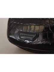 Dolce & Gabbana Black DG Logo Exotic Leather Fanny Pack Pouch Bag - Image 5 of 6