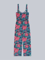 Animal Red Womens Flora EcoVero™ Capri Jumpsuit - Image 2 of 4