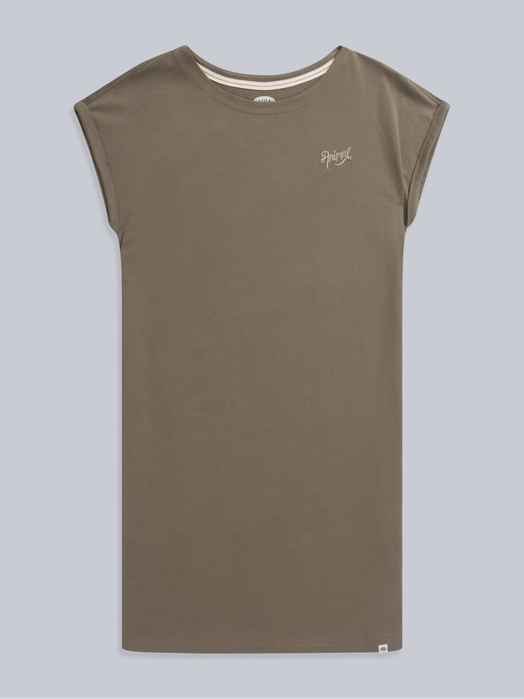 Animal Green Holly Womens Jersey Dress - Image 1 of 4 Animal Green Holly Womens Jersey Dress - Image 1 of 4