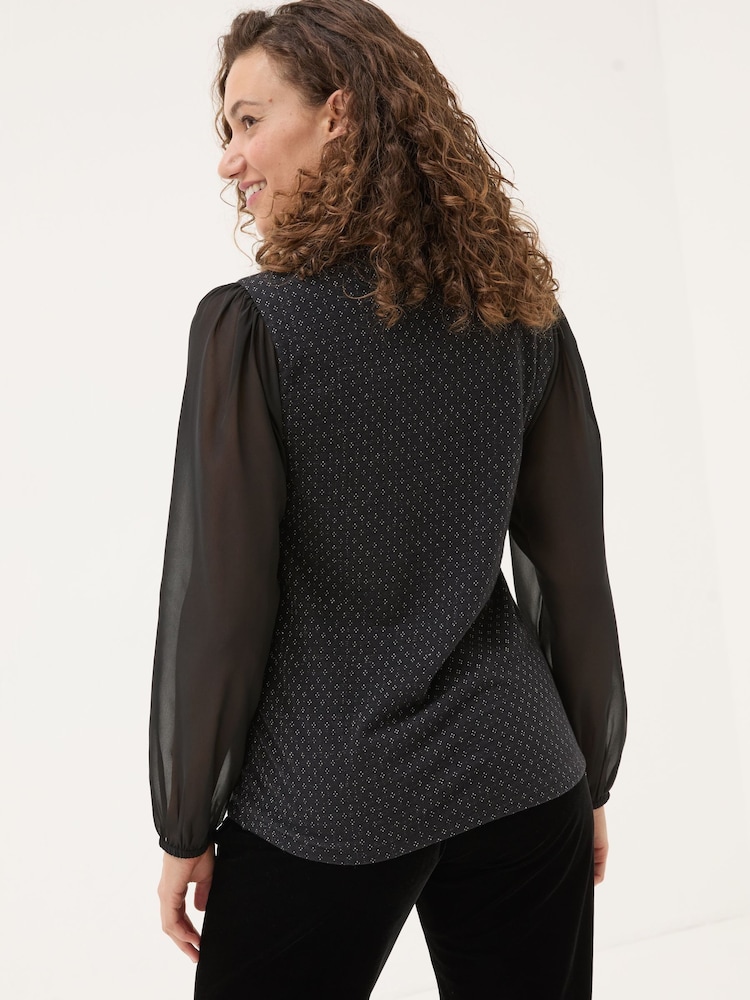 FatFace Margot Black Top - Image 2 of 5