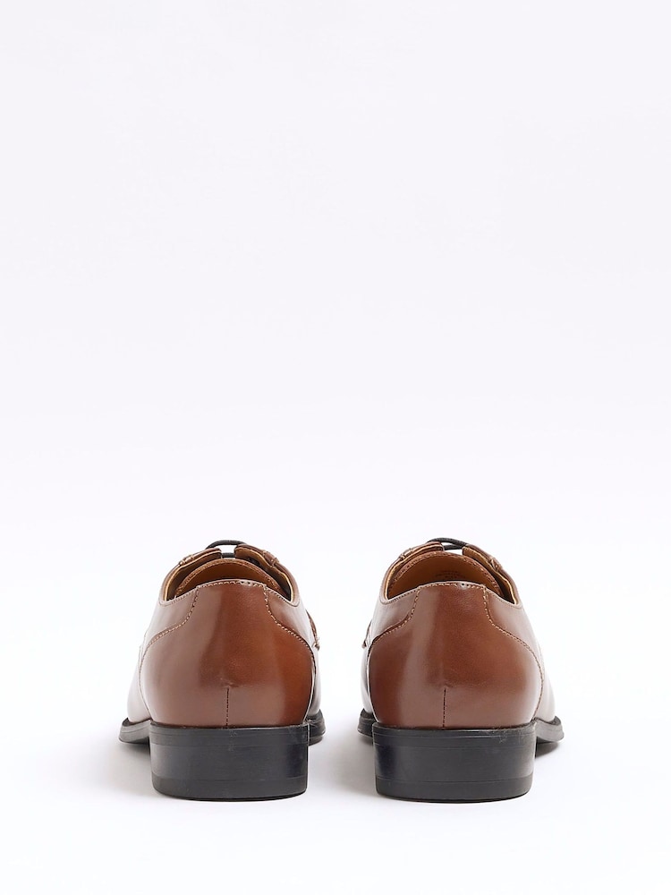 River Island Brown Chrome Check Suit Jacket - Image 6 of 6