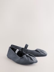 self. Charcoal Grey Ballet Slippers - Image 2 of 5