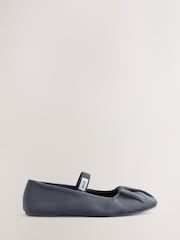 self. Charcoal Grey Ballet Slippers - Image 3 of 5