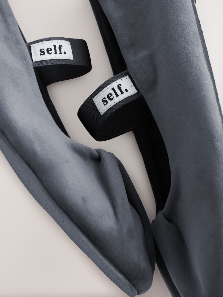 self. Charcoal Grey Ballet Slippers - Image 4 of 5