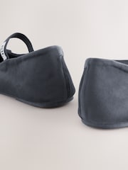 self. Charcoal Grey Ballet Slippers - Image 5 of 5