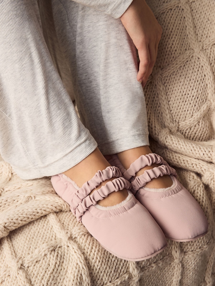Pink Mary Jane Ballet Slippers - Image 1 of 8