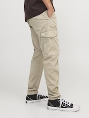 JACK & JONES Natural Slim Fit Cargo Trousers - Image 2 of 5