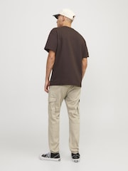 JACK & JONES Natural Slim Fit Cargo Trousers - Image 4 of 5