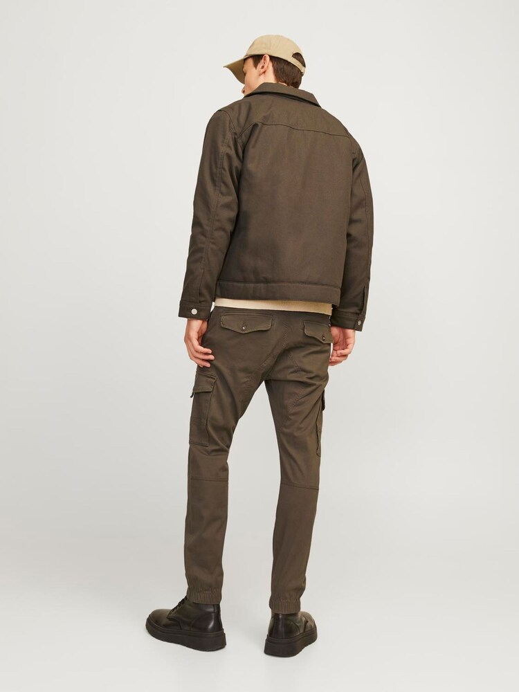 JACK & JONES Brown Slim Fit Cargo Trousers - Image 2 of 8 JACK & JONES Brown Slim Fit Cargo Trousers - Image 2 of 8