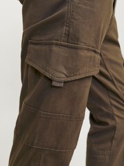 JACK & JONES Brown Slim Fit Cargo Trousers - Image 5 of 8