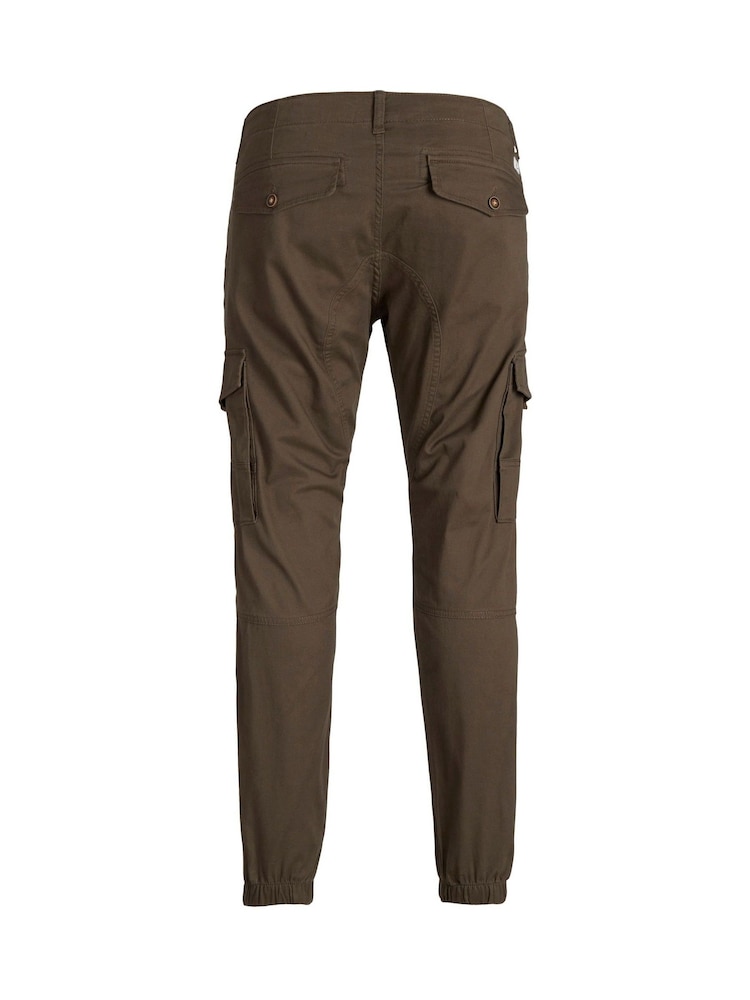 JACK & JONES Brown Slim Fit Cargo Trousers - Image 8 of 8 JACK & JONES Brown Slim Fit Cargo Trousers - Image 8 of 8