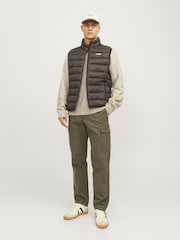 JACK & JONES Green Loose Fit Cargo Trousers - Image 2 of 6