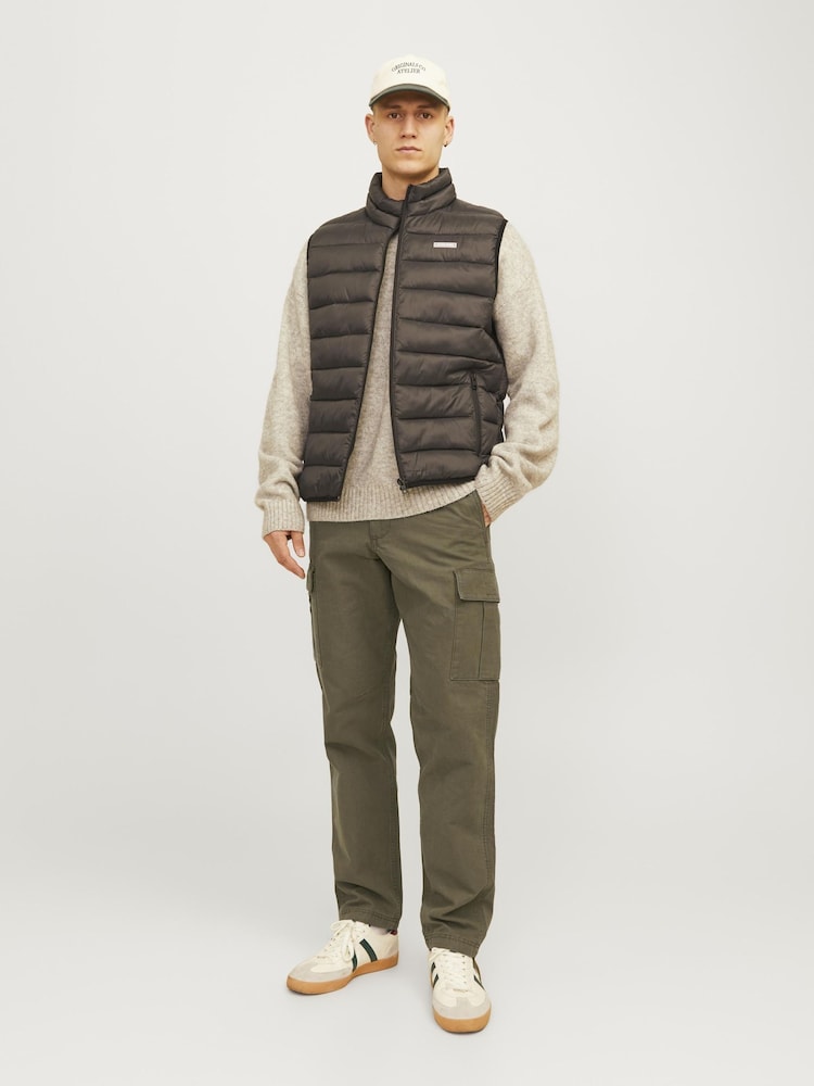 JACK & JONES Green Loose Fit Cargo Trousers - Image 2 of 6