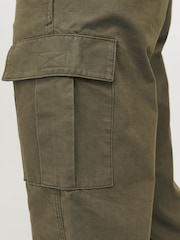 JACK & JONES Green Loose Fit Cargo Trousers - Image 5 of 6