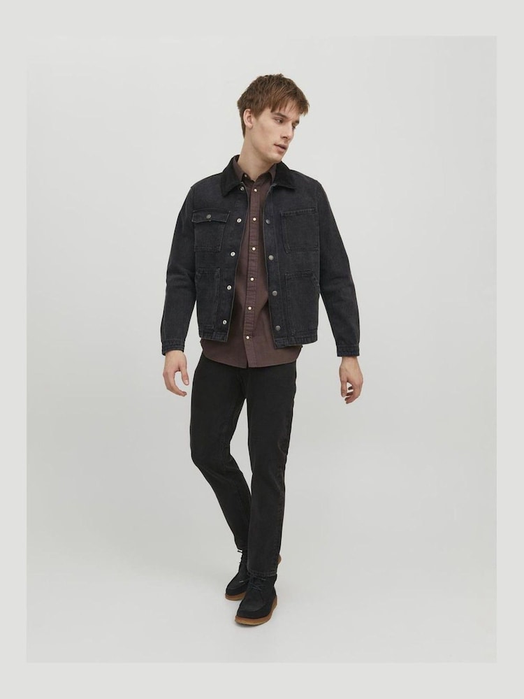 JACK & JONES Black Chris Relaxed Fit Jeans - Image 1 of 6
