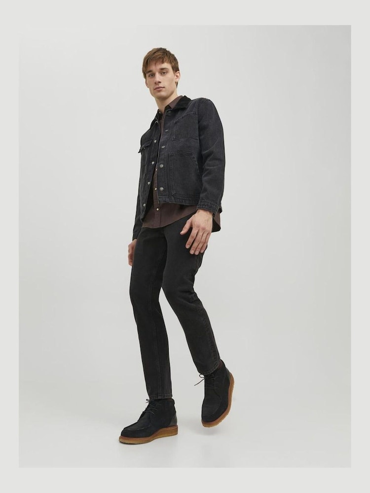 JACK & JONES Black Chris Relaxed Fit Jeans - Image 2 of 6