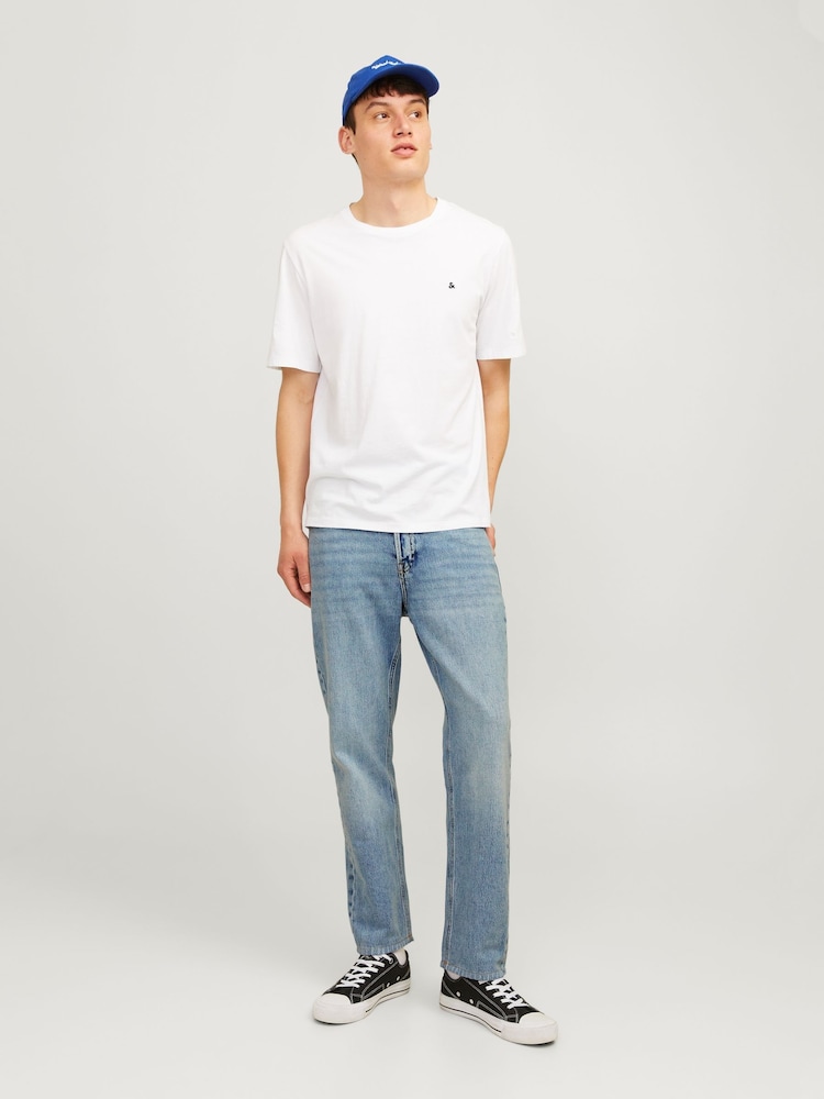 JACK & JONES Light Blue Chrome Chris Relaxed Fit Jeans - Image 2 of 6