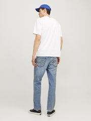 JACK & JONES Light Blue Chrome Chris Relaxed Fit Jeans - Image 3 of 6
