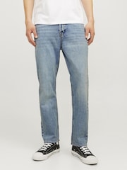 JACK & JONES Light Blue Chrome Chris Relaxed Fit Jeans - Image 4 of 6