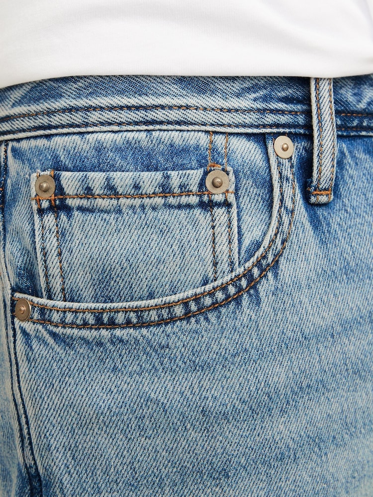 JACK & JONES Light Blue Chrome Chris Relaxed Fit Jeans - Image 6 of 6