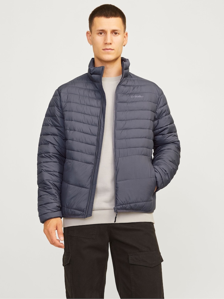 JACK & JONES Grey Packable Quilted Jacket - Image 1 of 1 JACK & JONES Grey Packable Quilted Jacket - Image 1 of 1