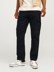 Черный - JACK & JONES брюки-карго свободного кроя - Изображение 1 из 7