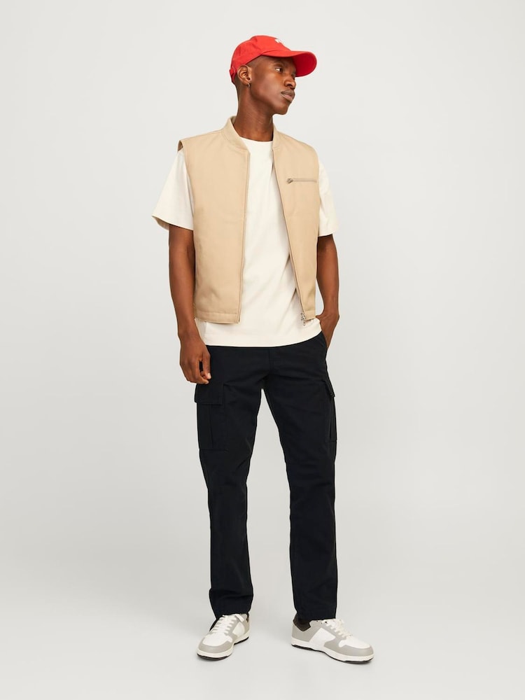 Черный - JACK & JONES брюки-карго свободного кроя - Изображение 2 из 7