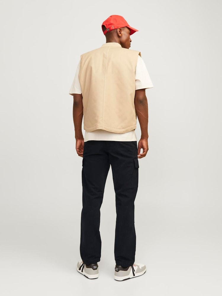 JACK & JONES Black Loose Fit Cargo Trousers - Image 3 of 7