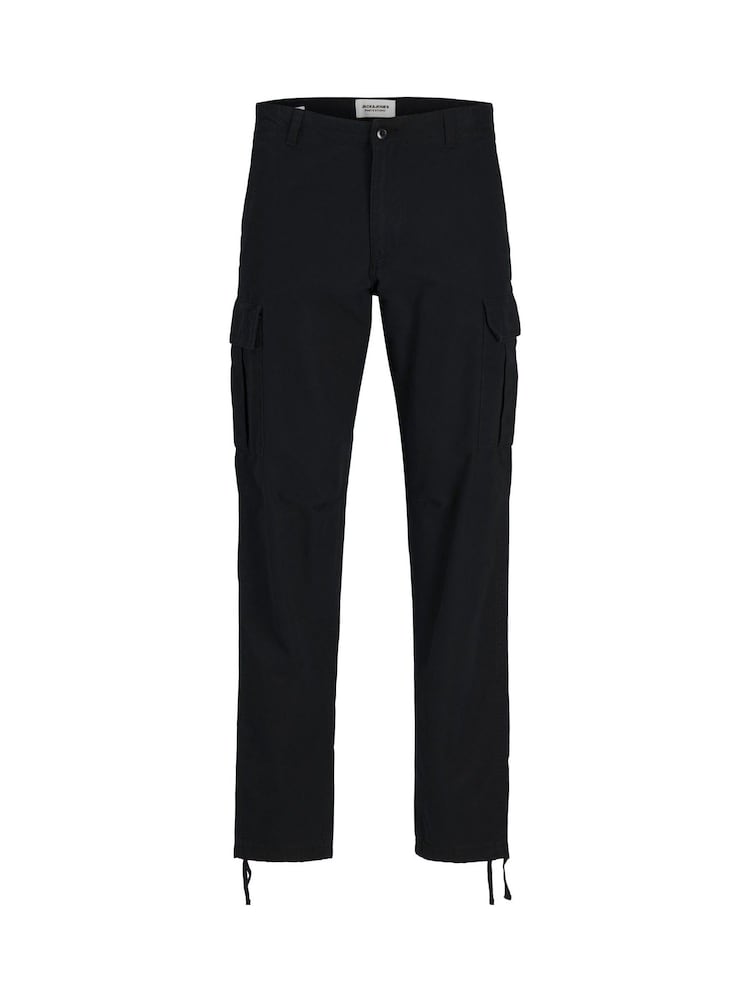 JACK & JONES Black Loose Fit Cargo Trousers - Image 6 of 7