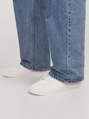 JACK & JONES White White Lace Up Trainers - Image 1 of 7