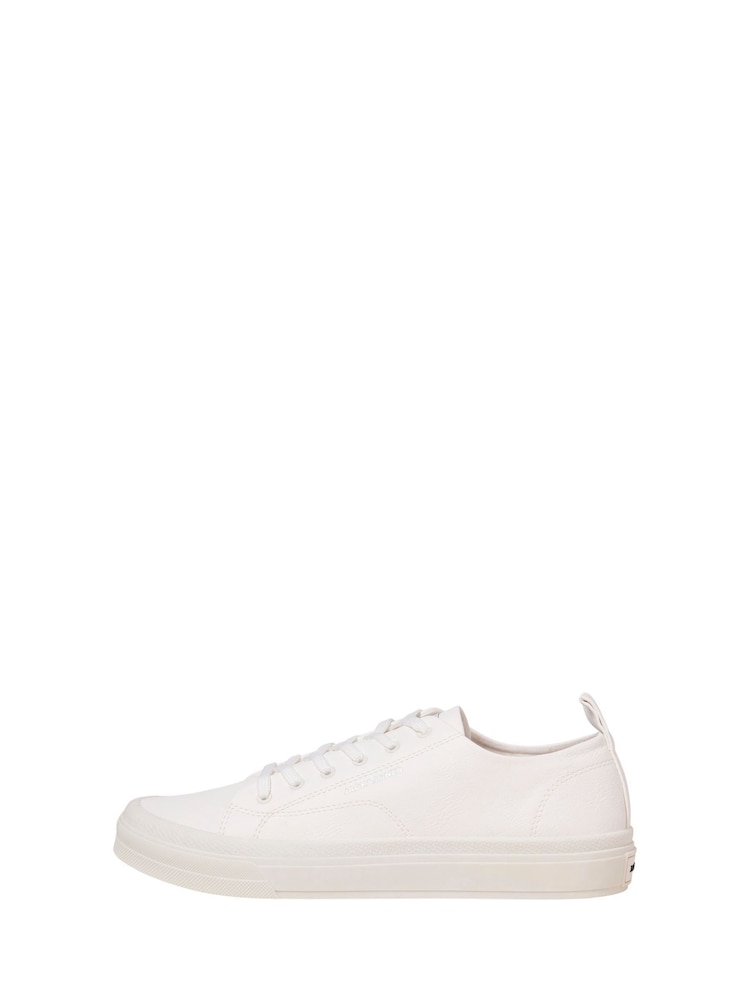 JACK & JONES White White Lace Up Trainers - Image 1 of 7