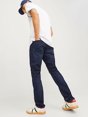 JACK & JONES Dark Blue Glenn Slim Fit Jeans - Image 4 of 8