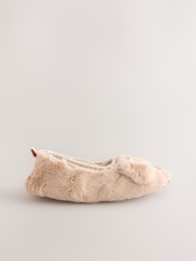 Pink Faux Fur Dog Ballet Slippers - Image 2 of 6
