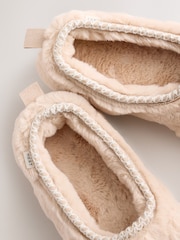 Pink Faux Fur Dog Ballet Slippers - Image 5 of 6