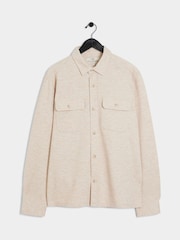 River Island Natural Regular Fit Long Sleeve 100% Cotton Jersey Coat Jacket - Image 5 of 6
