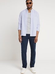 River Island Dark Blue Slim Fit Jeans - Image 3 of 4