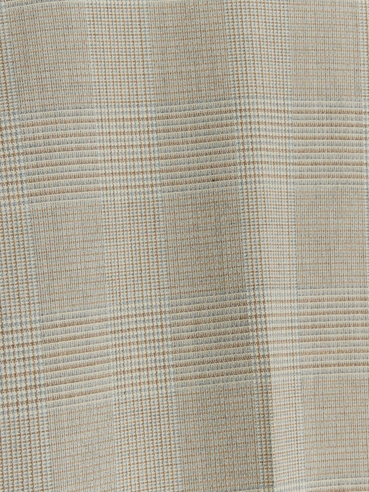 River Island Brown Check Regular Fit Suit Trousers - Image 4 of 4