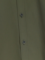 River Island Green Muscle Fit Long Sleeve Textured Shirt - Image 4 of 4