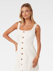 Forever New White Caprice Scoop Neck Mini Dress - Image 4 of 5