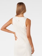 Forever New White Caprice Scoop Neck Mini Dress - Image 5 of 5