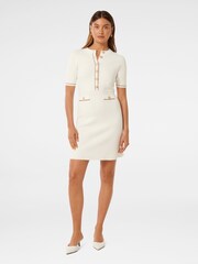 Forever New White Belle Crepe Knit Dress - Image 5 of 5