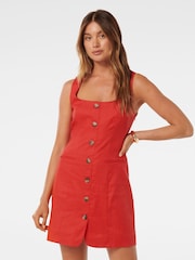 Forever New Red Caprice Scoop Neck Mini Dress - Image 1 of 5