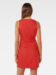 Forever New Red Caprice Scoop Neck Mini Dress - Image 4 of 5