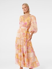 Forever New Imogen Tiered Wrap средних размеров платья - Изображение 3 из 4