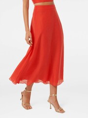 Forever New Red Celeste Formal Midi Skirt - Image 3 of 5