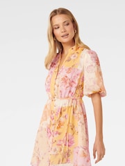 Forever New Cream Loanna Mini Skater Dress - Image 3 of 5